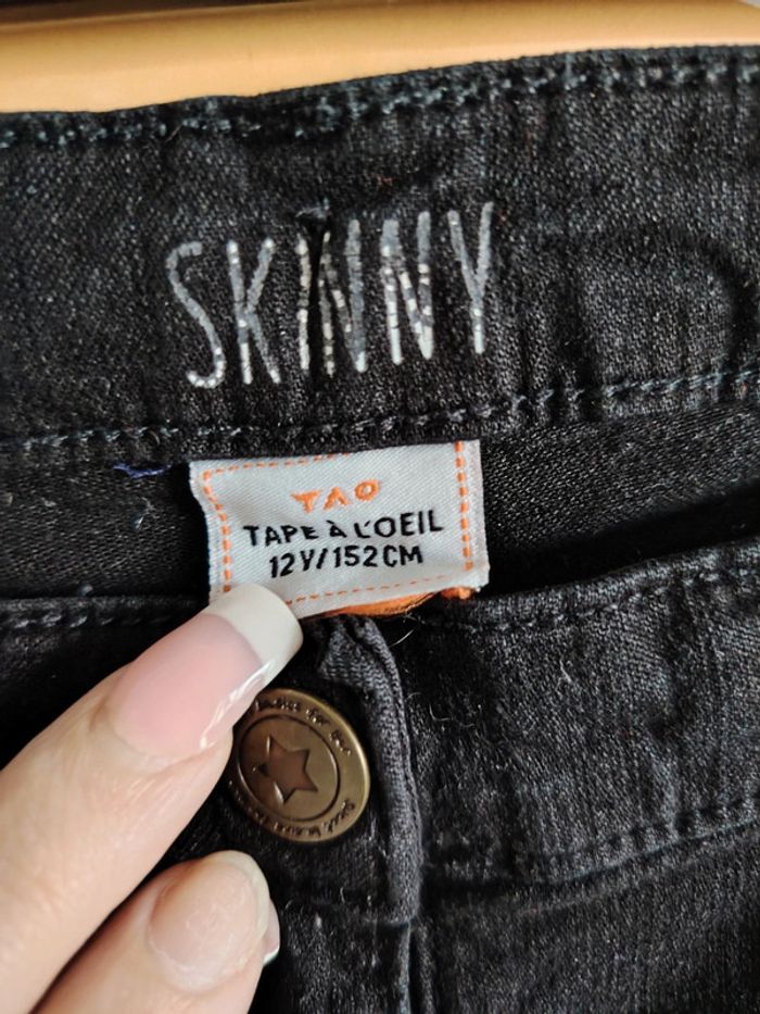 Jean skinny noir Taille 12 ans – Tape à l'œil - photo numéro 4