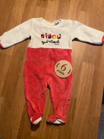 Pyjama velours 6 mois