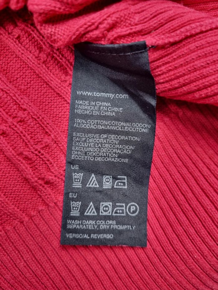 Pull torsadé col roulé Tommy Hilfiger – Fuchsia – Taille M/38 Femmes - photo numéro 7