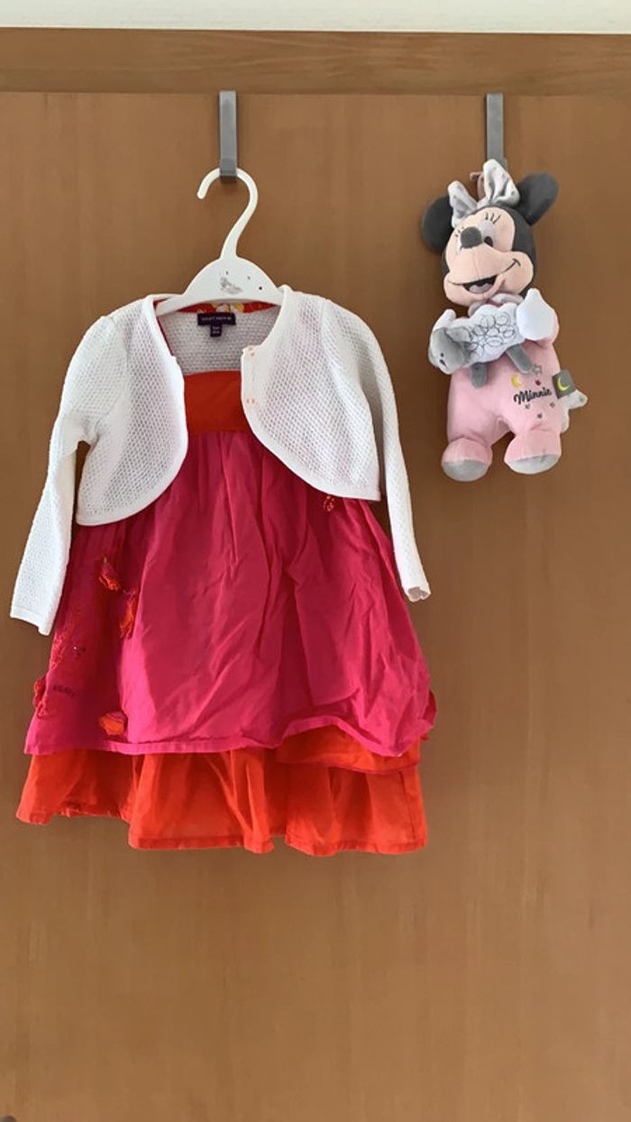 Robe Kenzo à bretelles et boléro 18 mois