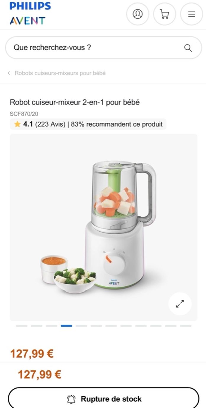 Babycook , blender , mixeur vapeur repas saine pour enfants 🌸🌺 - photo numéro 10