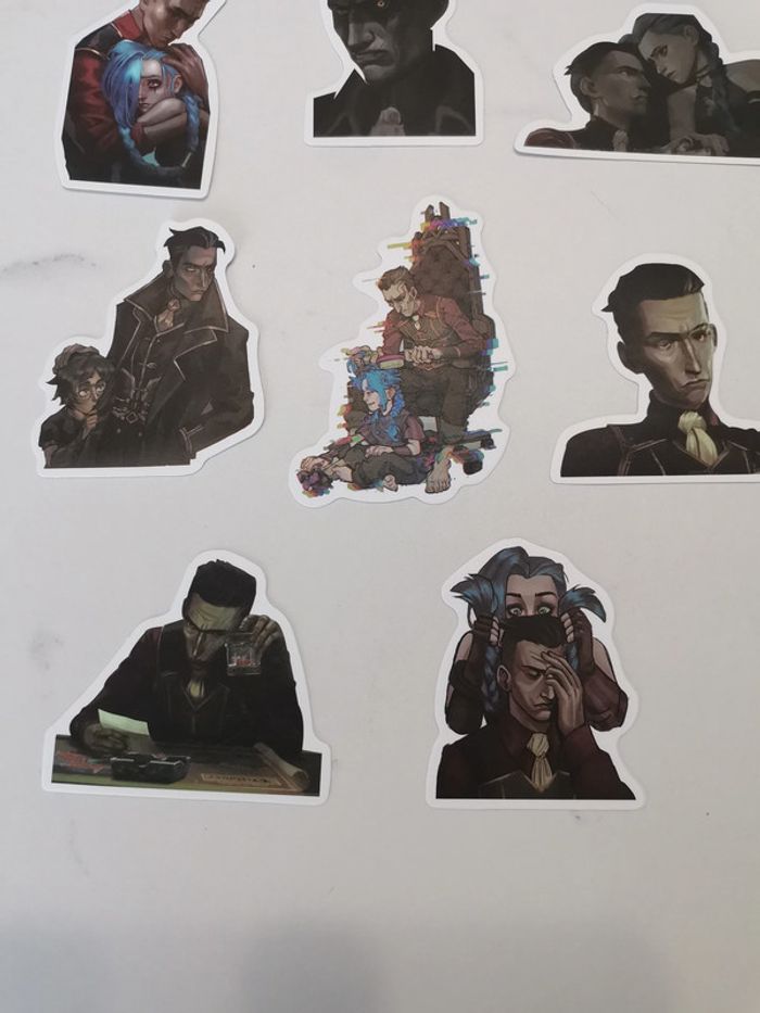 Lot de 8 stickers Arcane - Silco & Jinx - photo numéro 4