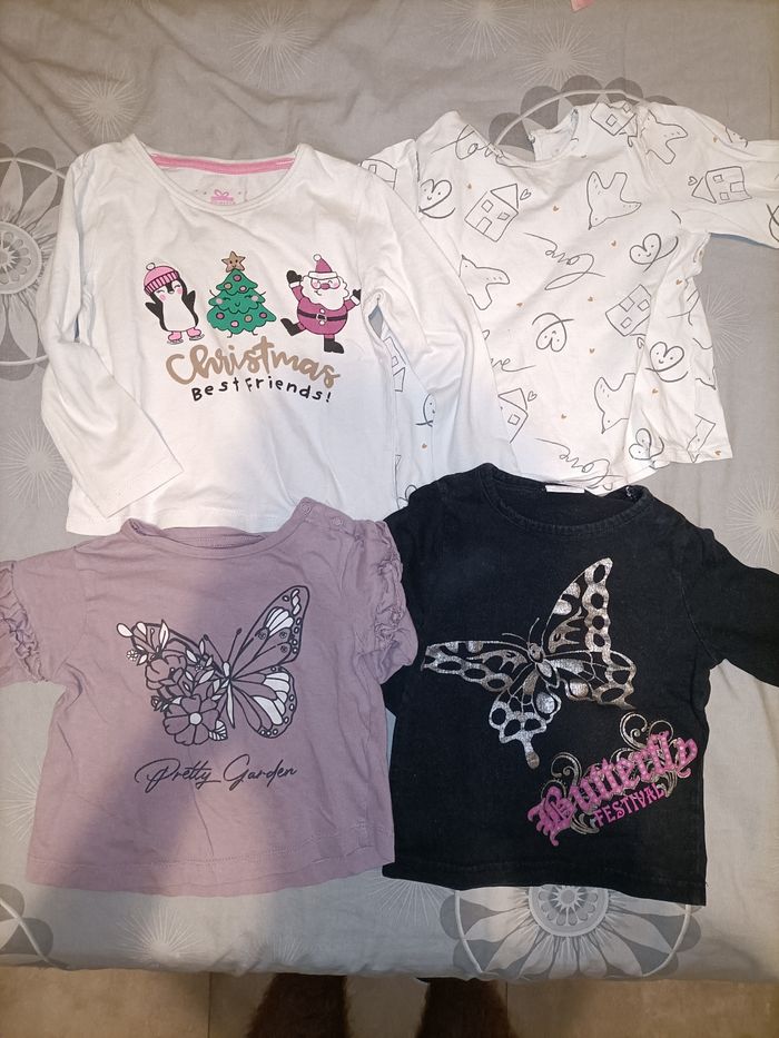 Lot de 6 t-shirts manche longue pour fille - photo numéro 2