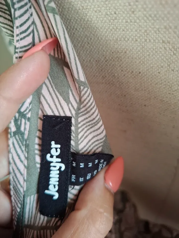 Combishort Jennyfer à motifs feuillages🌿 - photo numéro 5