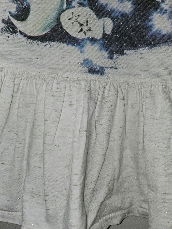 T-Shirt tunique beige chiné 8 ans - photo numéro 4