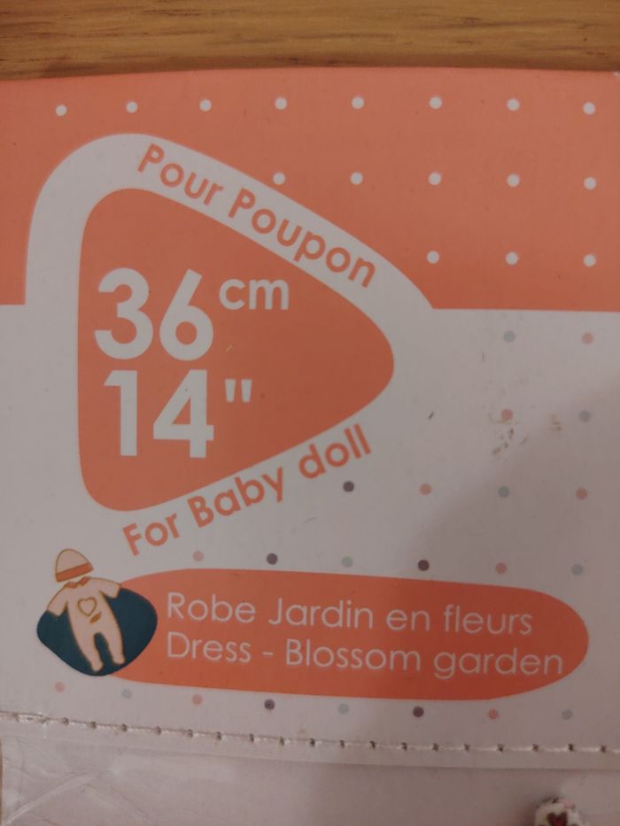Robe jardin en fleurs poupon corolle 36 cm - photo numéro 3