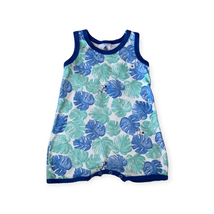Combicourt Petit Bateau monstera 12 mois TBE (11€)