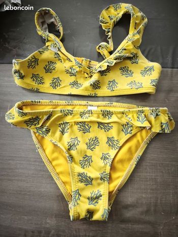 Maillot de bain fille 2 pièces 6 ans Okaidi