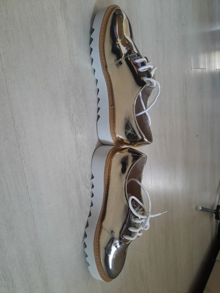 Basket doré plate-forme neuve  Coco Perla petit 39 - photo numéro 7