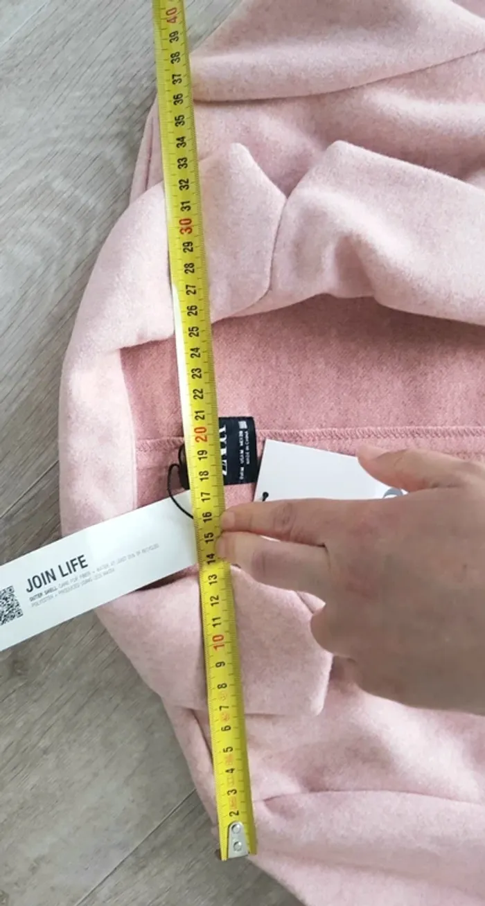 Manteau rose Zara taille M - neuf - photo numéro 8