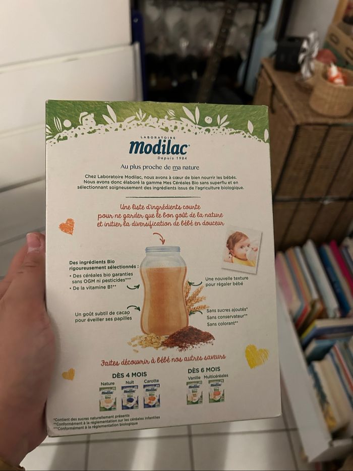 Céréales biberon modilac bio cacao - photo numéro 2