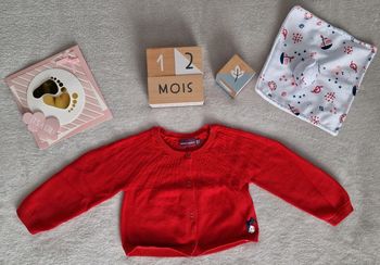 Gilet rouge - 12M - Sergent Major (neuf)