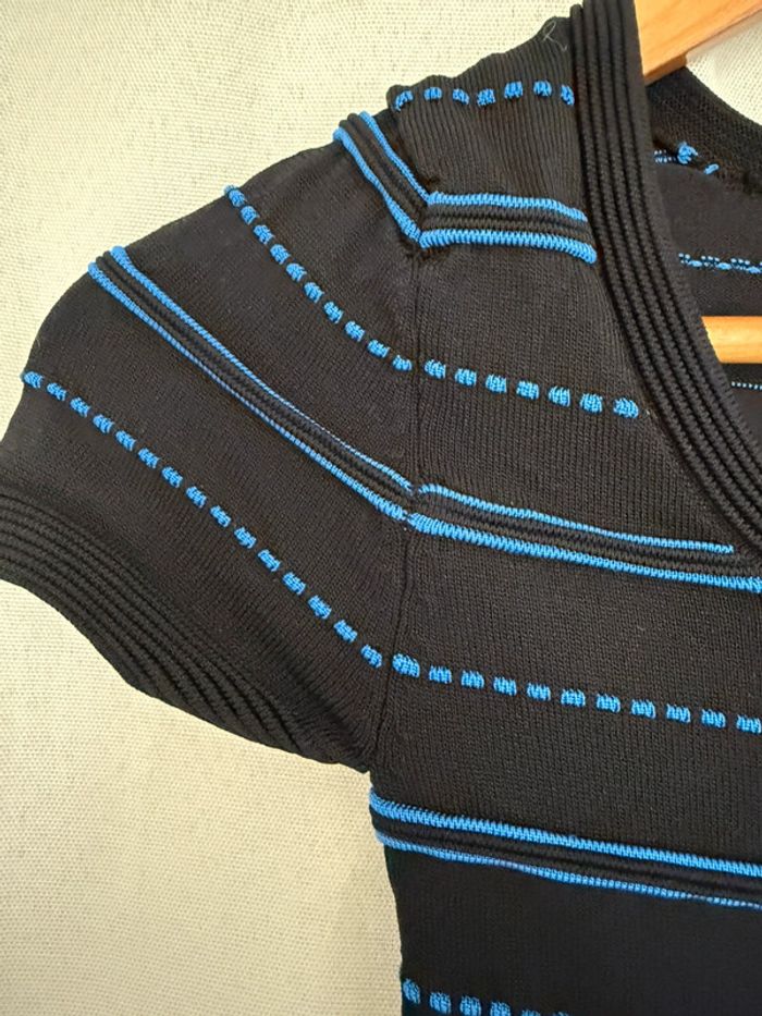 Robe noire et bleue Morgan - photo numéro 3