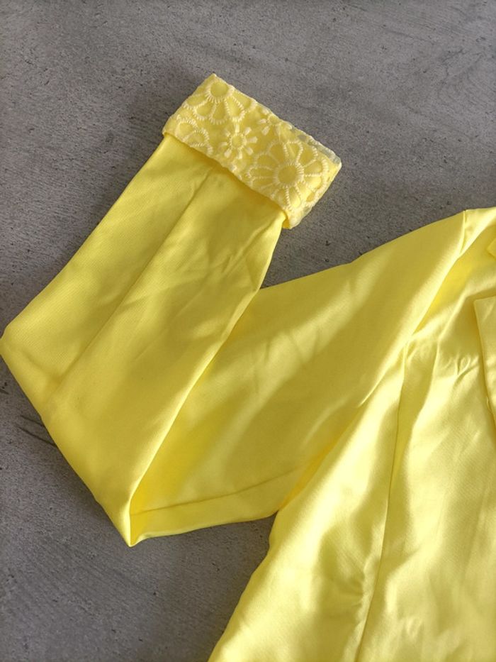Veste taille 130 jaune fluo - photo numéro 2