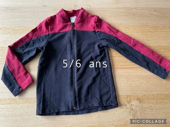 Veste jogging 5/6 ans