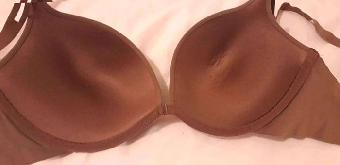 Soutien  gorge marron  clair rembourré T90C - photo numéro 5