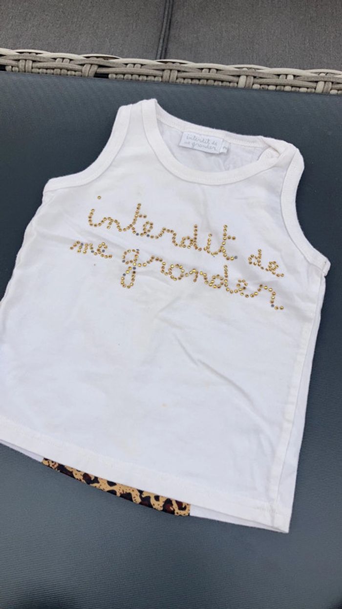 Lot débardeur vêtement bébé fille 24 mois enfant 2 ans garde robe - photo numéro 7