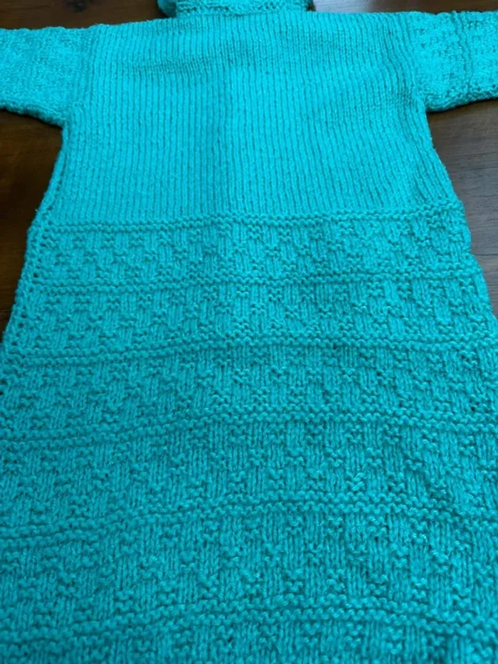 Gigoteuse en laine vert - photo numéro 16