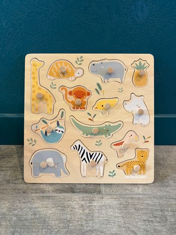 Puzzle en bois à encastrer verbaudet