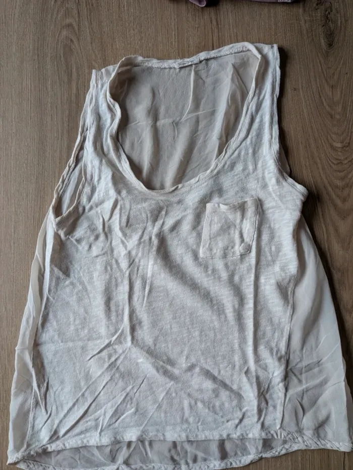 Haut américain vintage en coton et soie - photo numéro 2
