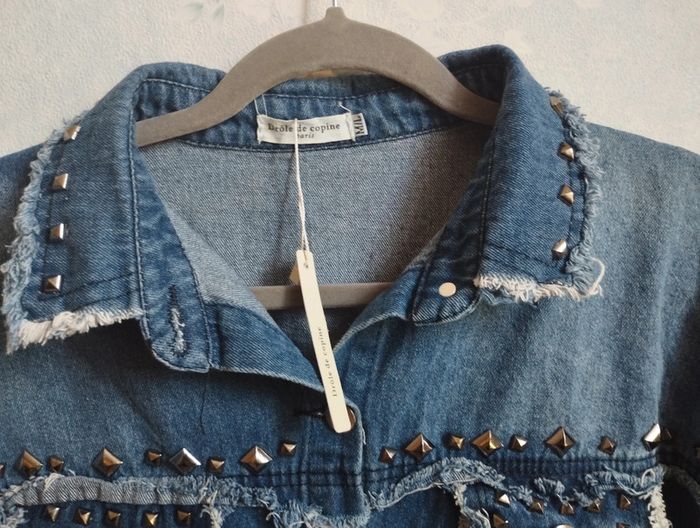Veste en jeans taille M/L - photo numéro 2
