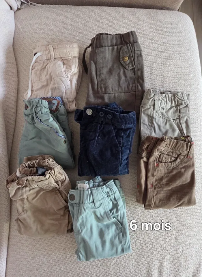 Lot de 8 pantalons 6 mois
