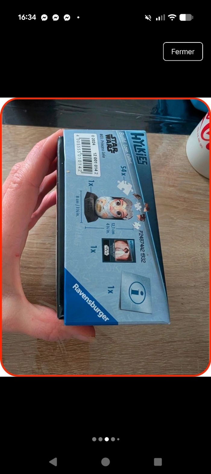 puzzle 3D Ravensburger hylkies - Star Wars Princess Leia (N°03) neuf - photo numéro 3