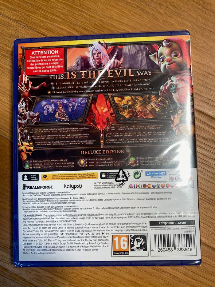Dungeons 4 deluxe édition  - PS5 - jeu neuf sous blister - photo numéro 5