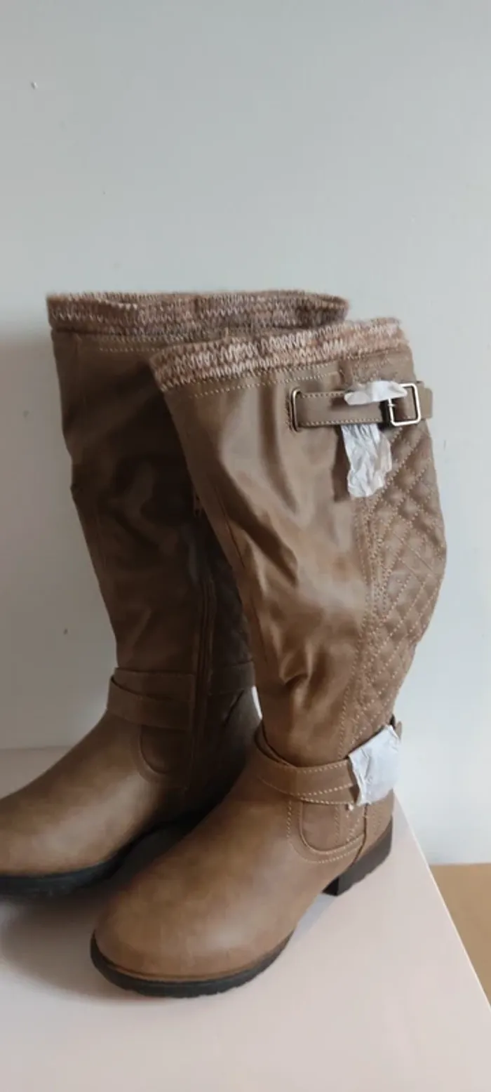 JustFab Bottes hautes Mahira taille 36 - photo numéro 7