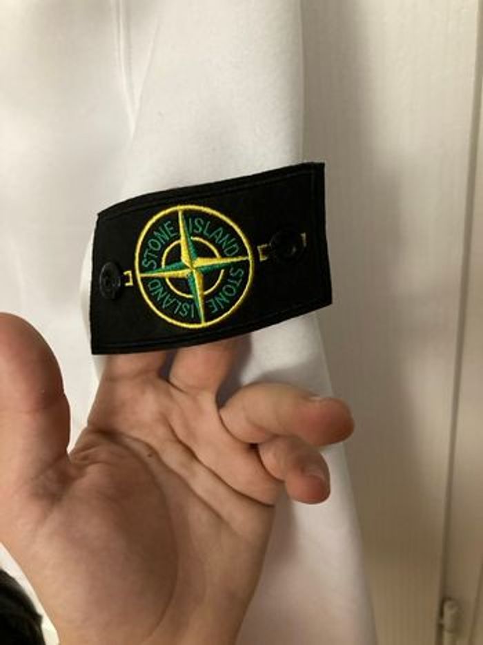 Pull ston island blanc - photo numéro 2