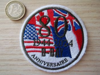 écusson libération collection 80 éme anniversaire D-DAY 1944 2024 Normandie