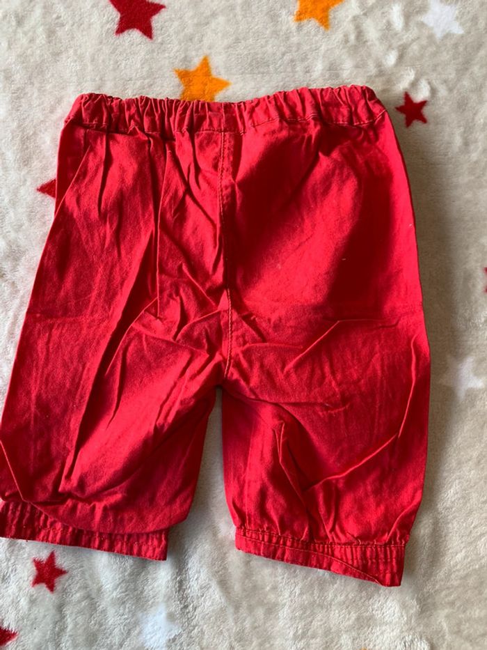 Ensemble 💯 coton Sergent Major 9 Mois Rouge et Blanc - photo numéro 9