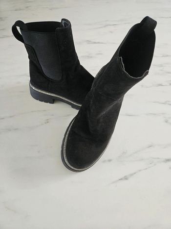 Bottines noir et strass 40