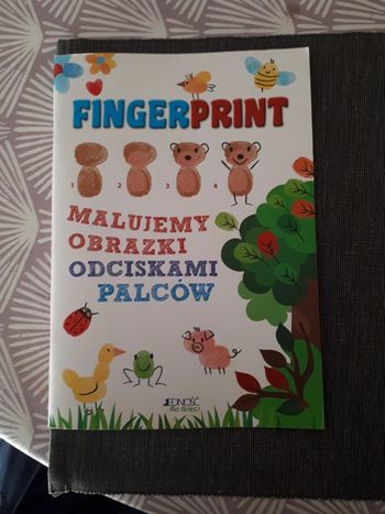 Livre polonais enfants Peinture au doigt Loisirs créatifs