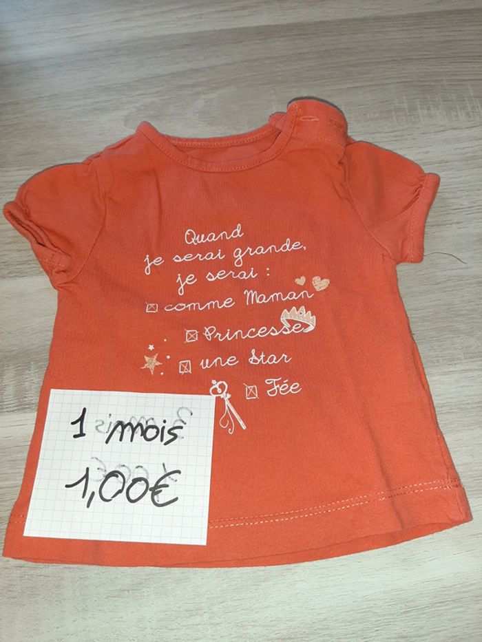 T-shirt 1mois