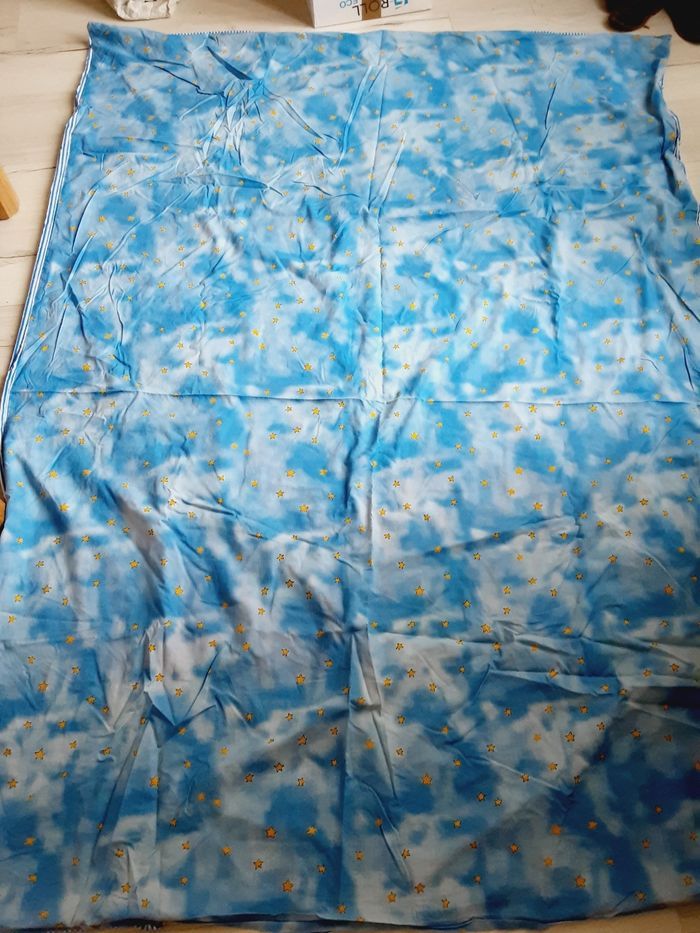 Linge de lit enfant une 1 personne parure de drap Housse de couette et Taie oreiller Espace fusée - photo numéro 8