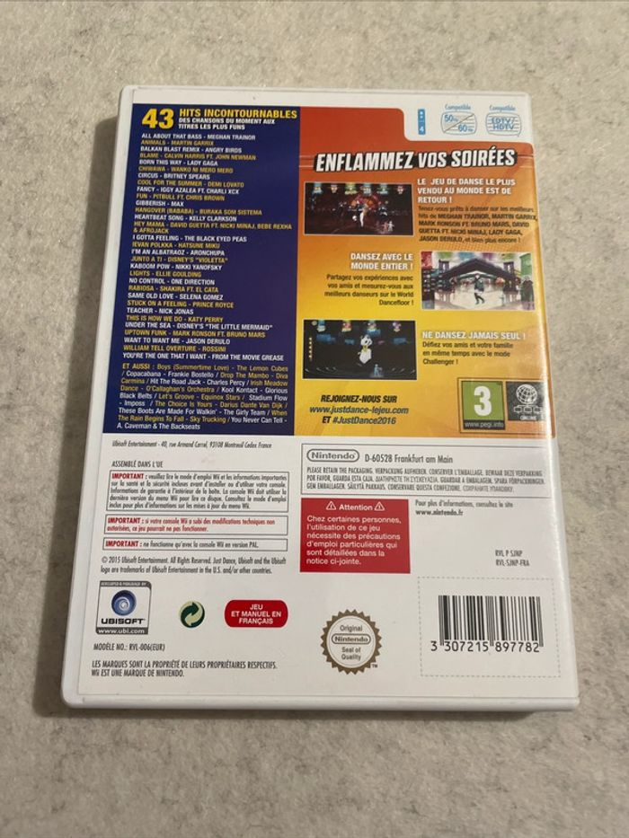 Just Dance 2016 Jeu Nintendo Wii FR - photo numéro 3