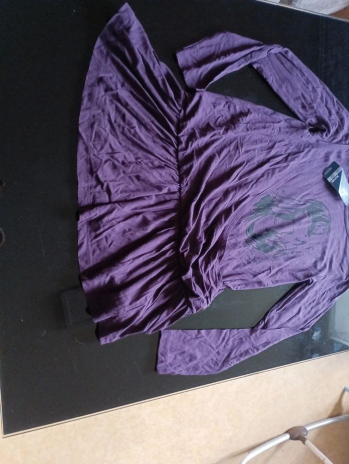 Tunique t-shirt manches longues 12 ans neuf - photo numéro 3