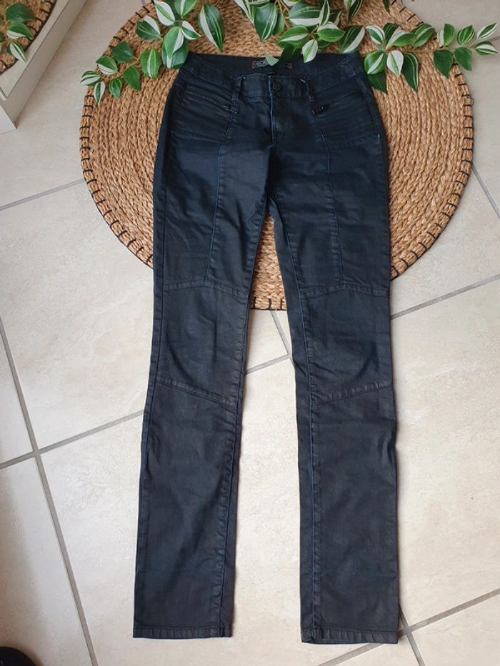 Jean foncé IKKS femme taille S - photo numéro 3