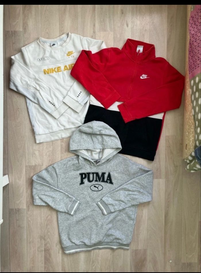 Lot de 3 pull Nike et puma - taille XS - très bon état - photo numéro 1