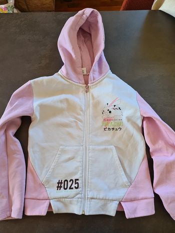 Sweat zippé pokemon