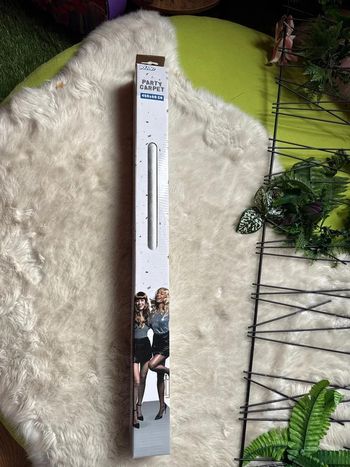 Tapis de soirée argenté 60cm X 4.50M