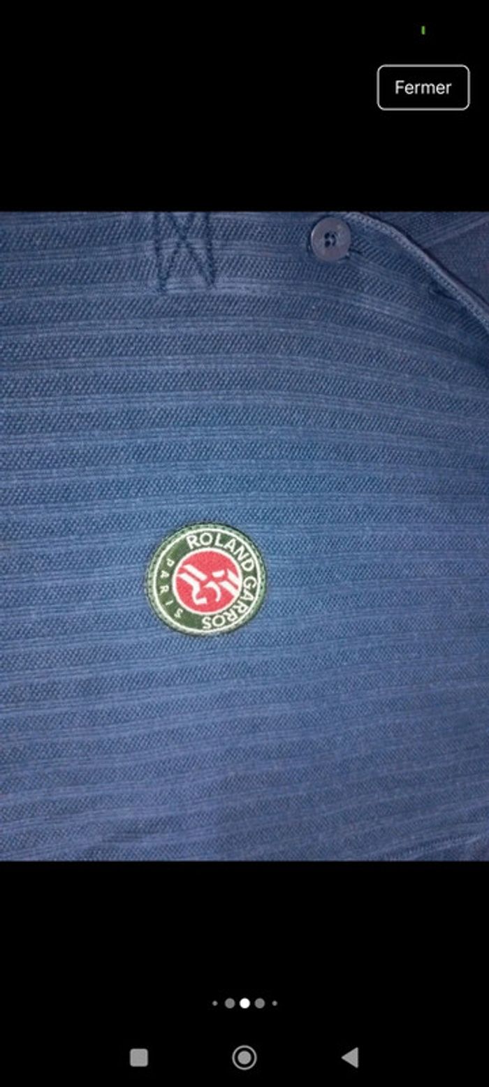 Tee shirt Polo homme Adidas x Roland Garros taille XXL rétro vintage - photo numéro 7