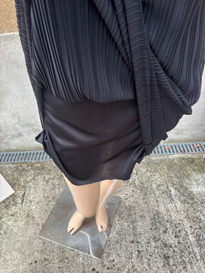 Robe de soirée breal noir avec des perles - photo numéro 5