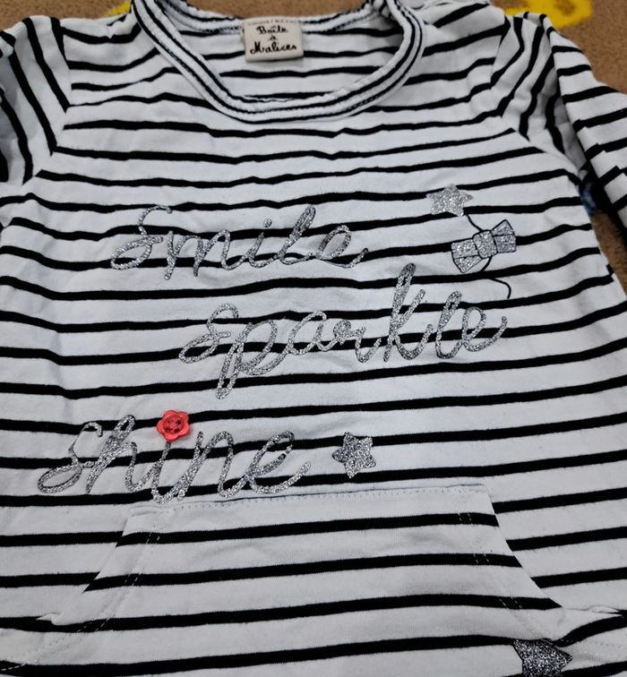 T-shirt manches longues bébé 3mois - photo numéro 2