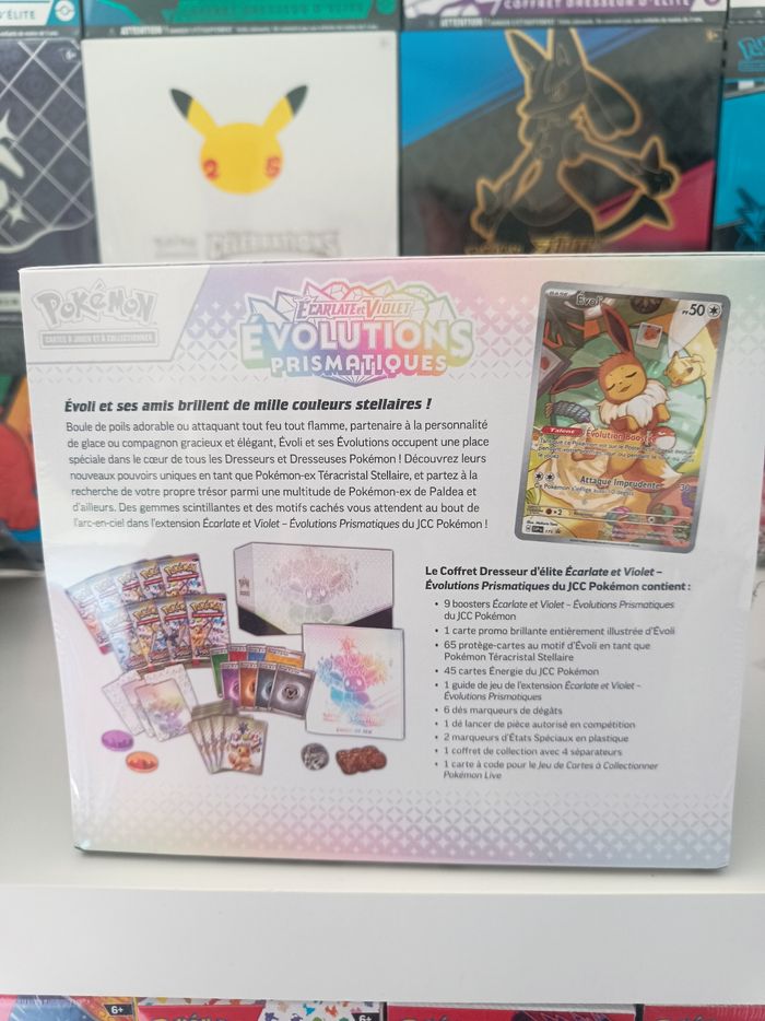Etb coffret Pokémon ev8.5 Évolutions prismatiques neufs scellé fr - photo numéro 3