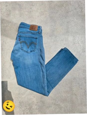 Jeans Levi's W28 FR38 coupe skinny bleu Femme Women pan235b