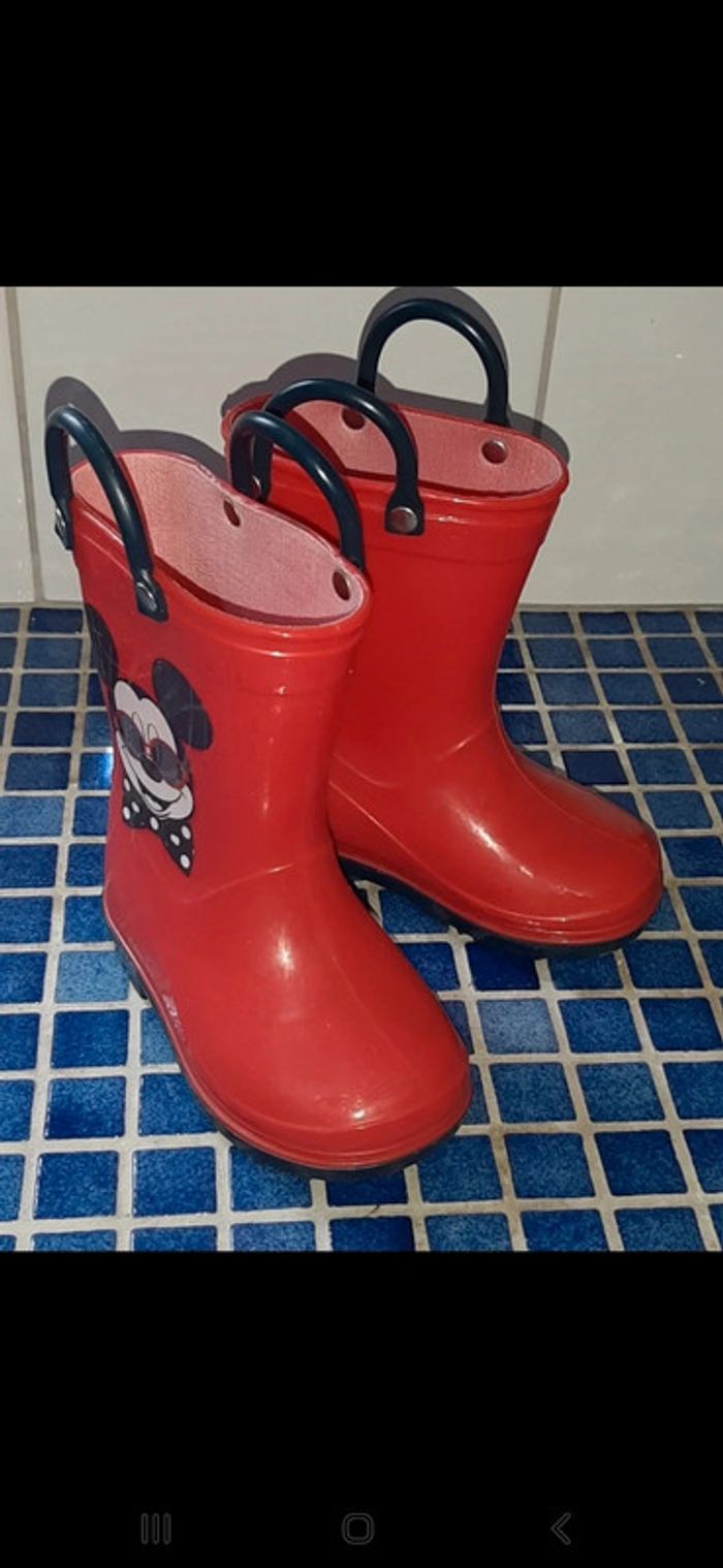 Bottes de pluie Mickey disney taille 20 - photo numéro 2