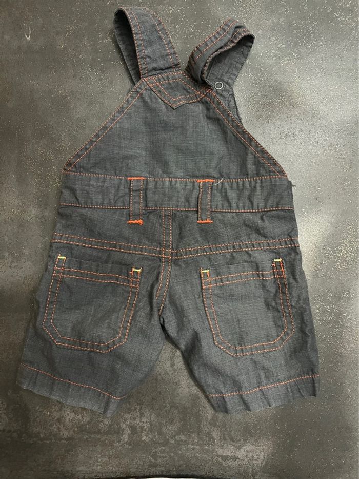 Ensemble bébé Orchestra salopette courte et teeshirt manches courtes taille 1 mois - photo numéro 5