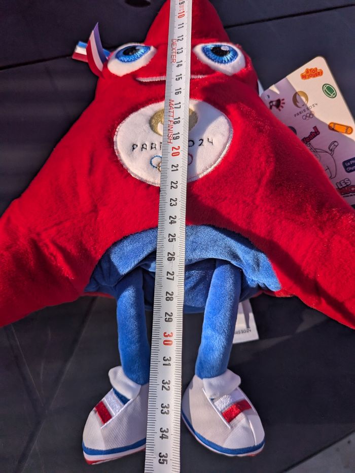 peluche 35 cm jeux olympiques neuf - photo numéro 2